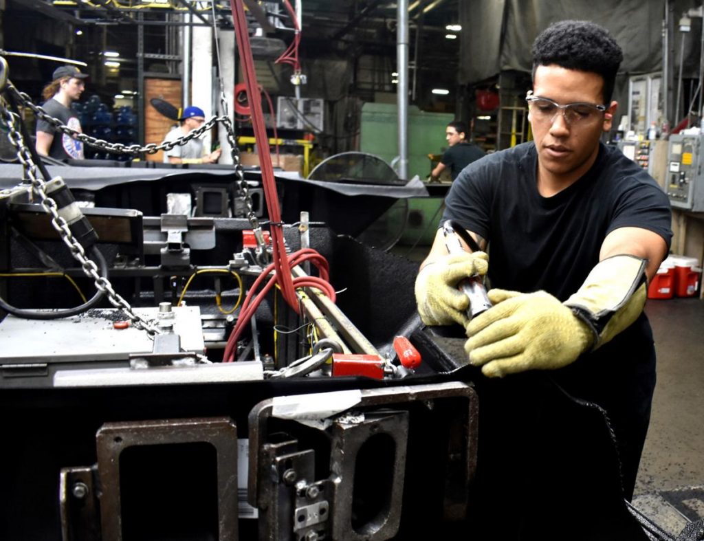 Penda employee working at facility
