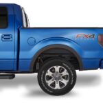 Wheel well in a pickup truck