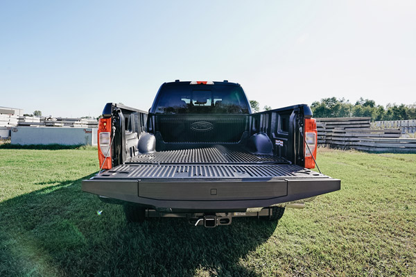 back of pickup truck